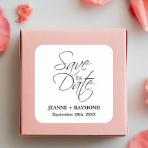 Anúncio de Noivado Save The Date Moderno