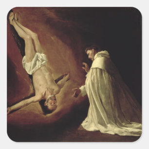 Adesivo Quadrado Aparência de St Peter a St Peter Nolasco