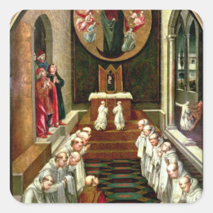 Adesivo Quadrado Aparição do Virgin a uma comunidade