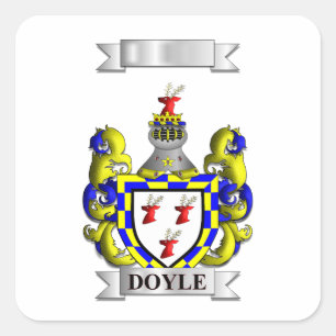 Adesivo Quadrado Apelido Doyle e Escudo