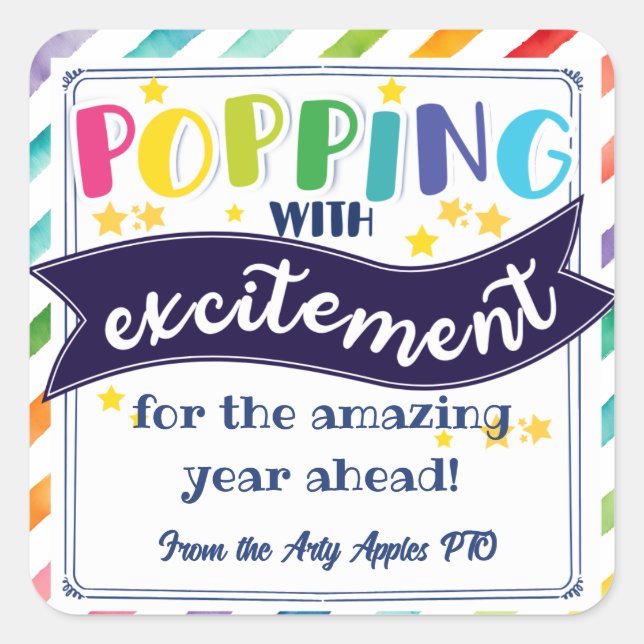 Adesivo Quadrado apenas apareceu para dizer olá como voluntário de  (Frente)