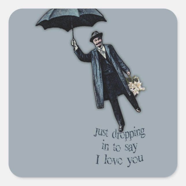 Adesivo Quadrado Apenas Caindo No Namorados (Frente)