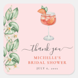 Adesivo Quadrado Aperol Spritz Orange Chá de panela