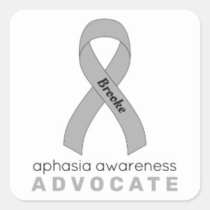 Adesivo Quadrado Aphasia Advocate White Square Sticker