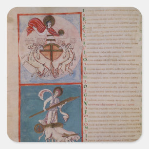 Adesivo Quadrado Apolo como o Sol e Diana como a Lua