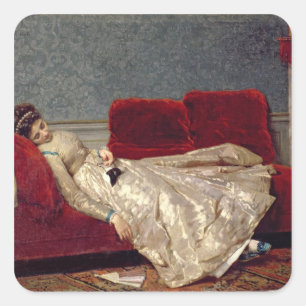 Adesivo Quadrado Após a bola, 1869