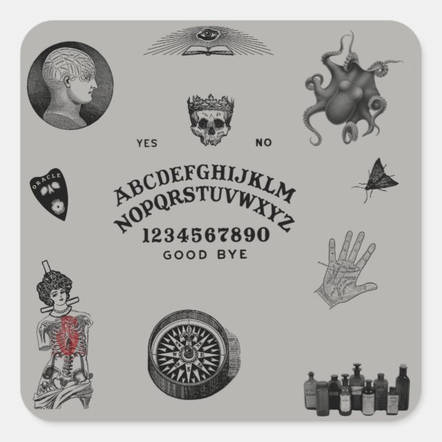 Adesivo Quadrado Apothecary (Frente)