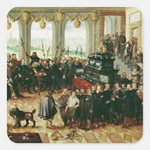 Adesivo Quadrado Apresentação a Duke Phillip II