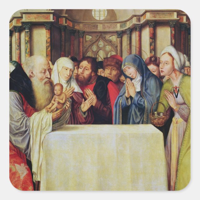 Adesivo Quadrado Apresentação do Cristo no Templo (Frente)