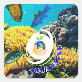 Adesivo Quadrado Aqua Blend