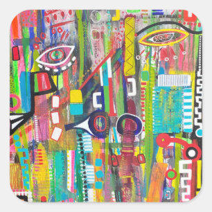 Adesivo Quadrado Aqualung Stickers