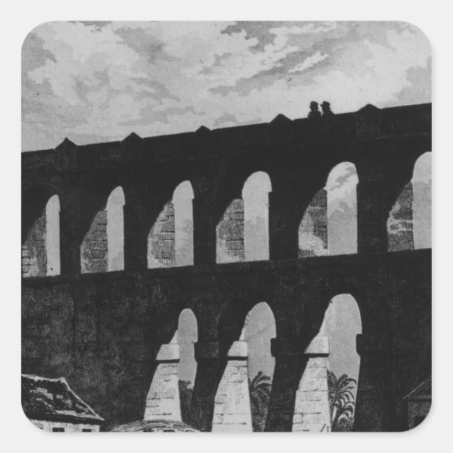 Adesivo Quadrado Aqueduto no Rio (Frente)