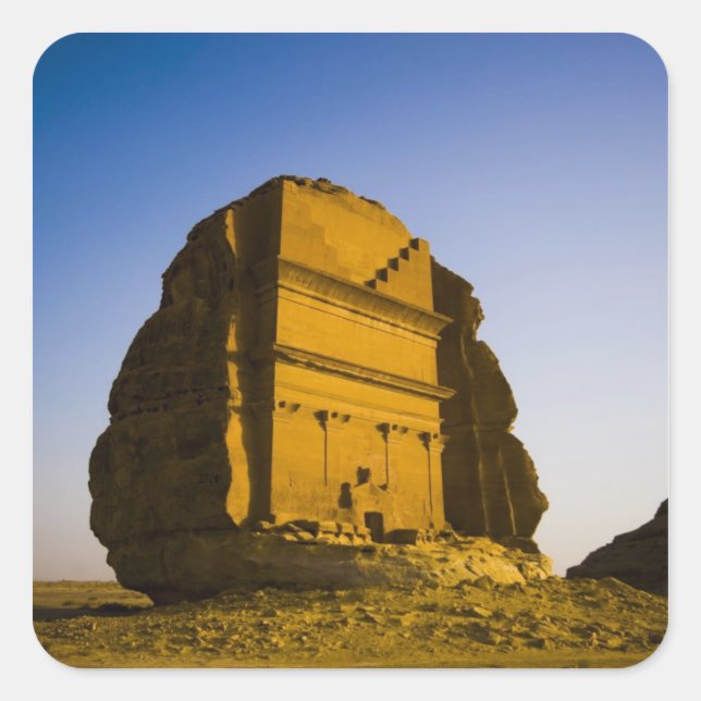 Adesivo Quadrado Arábia Saudita, site de Madain Saleh, antigo 4 (Frente)