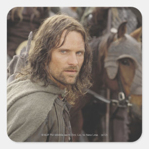Adesivo Quadrado Aragorn com cavalo