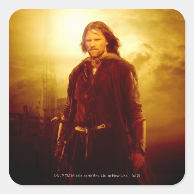 Adesivo Quadrado Aragorn Glown (Frente)