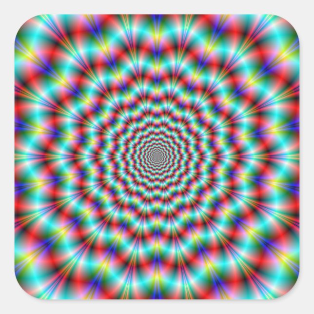 Adesivo Quadrado Aranhas com ácido (Frente)