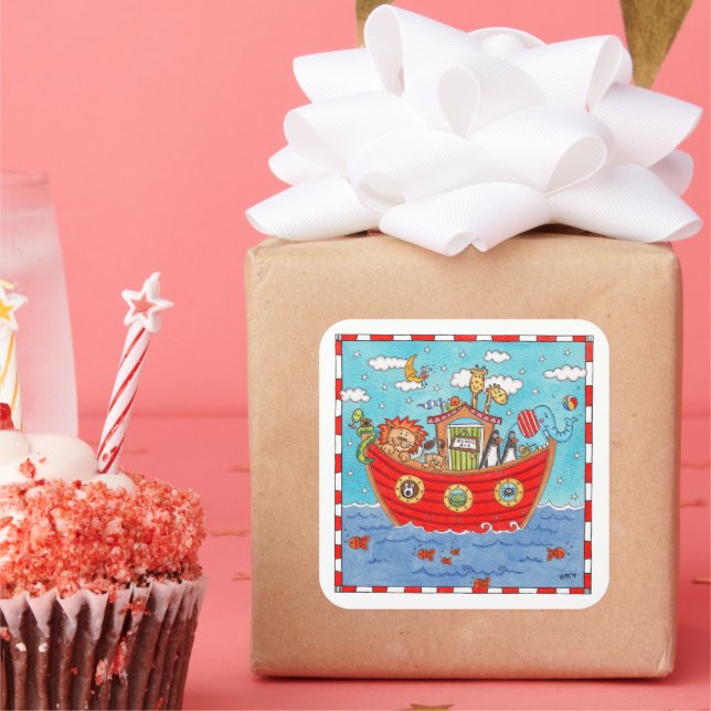 Adesivo Quadrado Arca de Noah (Festa)