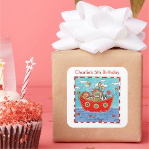 Adesivo Quadrado Arca de Noé Personalizada