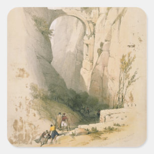 Adesivo Quadrado Arca Triunfal atravessando a Ravina, levando Petr