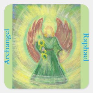 Adesivo Quadrado Archangel Raphael - Vinheta Luz de Curvura