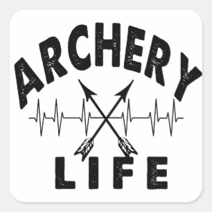 Adesivo Quadrado Archery Life