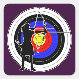 Adesivo Quadrado Archery & target 02
