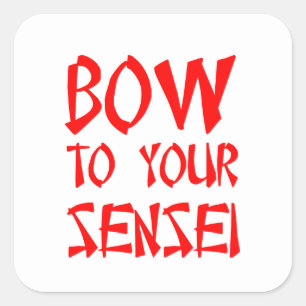 Adesivo Quadrado Arco a seu Sensei