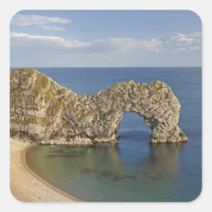 Adesivo Quadrado Arco da Durdle Door, Costa Jurássica Patrimônio Mu