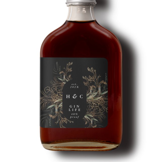 Adesivo Quadrado Arco Dourado de Gin Eucalyptus (Criador carregado)