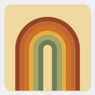 Adesivo Quadrado Arco-Íris com Camada Retroativa Mudada