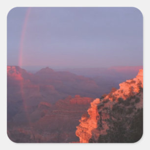 Adesivo Quadrado Arco-íris do Pôr do Sol no Grand Canyon