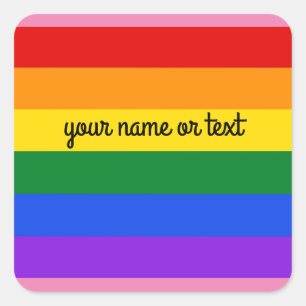 Adesivo Quadrado Arco-íris nº 1