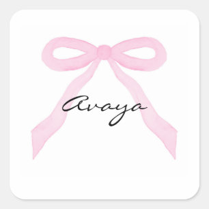 Adesivo Quadrado Arco Rosa Personalizado