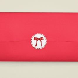 Adesivo Quadrado Arco Vermelho Canas de Natal Festivas