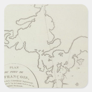 Adesivo Quadrado Área de Califórnia San Francisco Bay