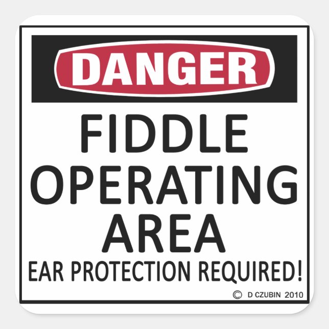 Adesivo Quadrado Área operacional ociosa (Frente)