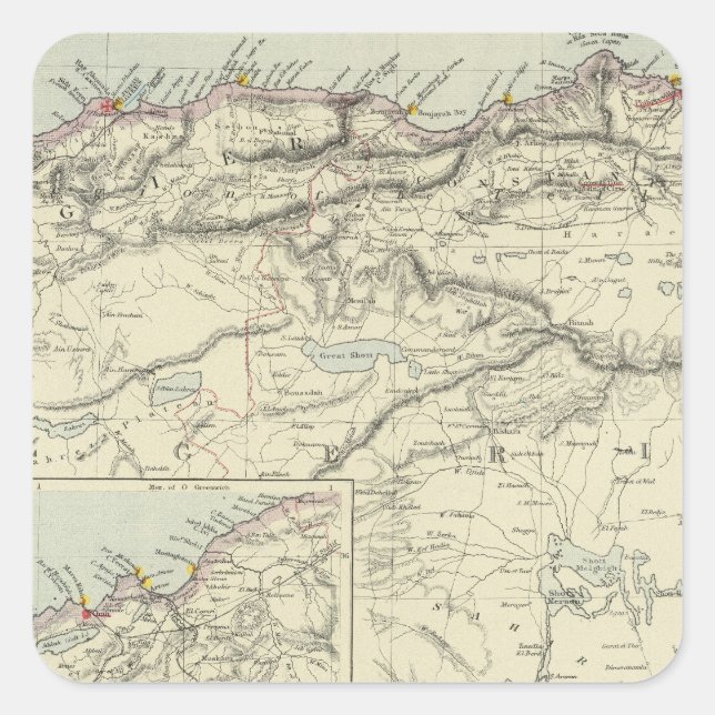 Adesivo Quadrado Argélia (Frente)