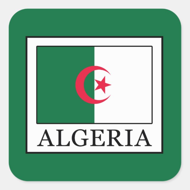 Adesivo Quadrado Argélia (Frente)