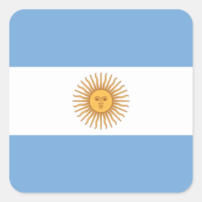Adesivo Quadrado argentina (Frente)