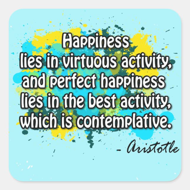 Adesivo Quadrado Aristóteles (Frente)