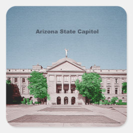 Adesivo Quadrado Arizona Capital do Estado Colorido