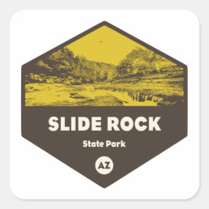 Adesivo Quadrado Arizona do Parque Estadual do Slide Rock