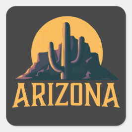 Adesivo Quadrado Arizona Estados Unidos da América