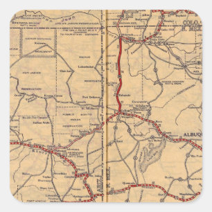 Adesivo Quadrado Arizona, New mexico