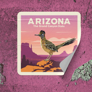 Adesivo Quadrado Arizona Vintage
