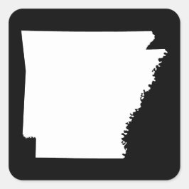 Adesivo Quadrado Arkansas em Branco