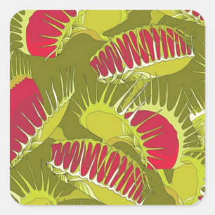 Adesivo Quadrado armadilha de halloween