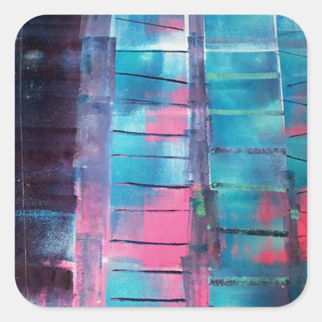 Adesivo Quadrado Arranha-céu (Frente)