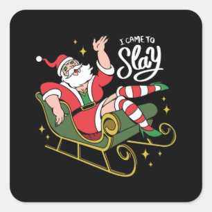 Adesivo Quadrado Arrastar Papais noeis da Rainha