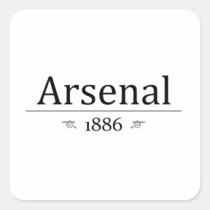Adesivo Quadrado Arsenal 1886